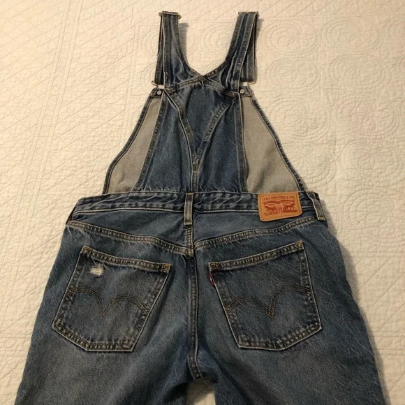 Levi's Blue Denim Overalls - Picture 7 of 14